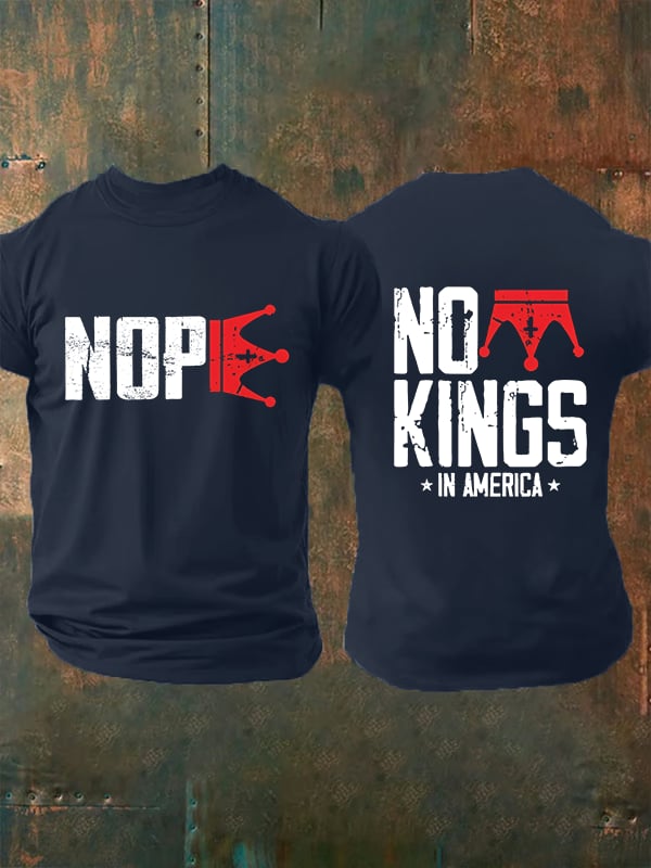 🔥Buy 3 Get 15% Off Men's  No Kings In America T-Shirt
