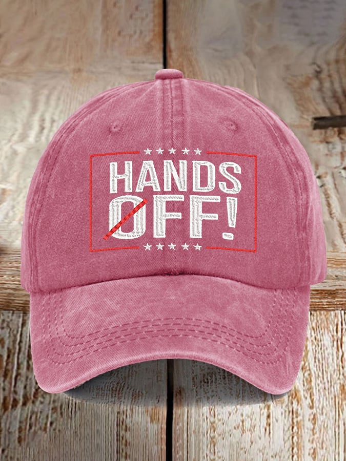 🔥Buy 3 Get 15% Off🔥Unisex Distressed Washed Cotton FDT “Hands Off ” Hat