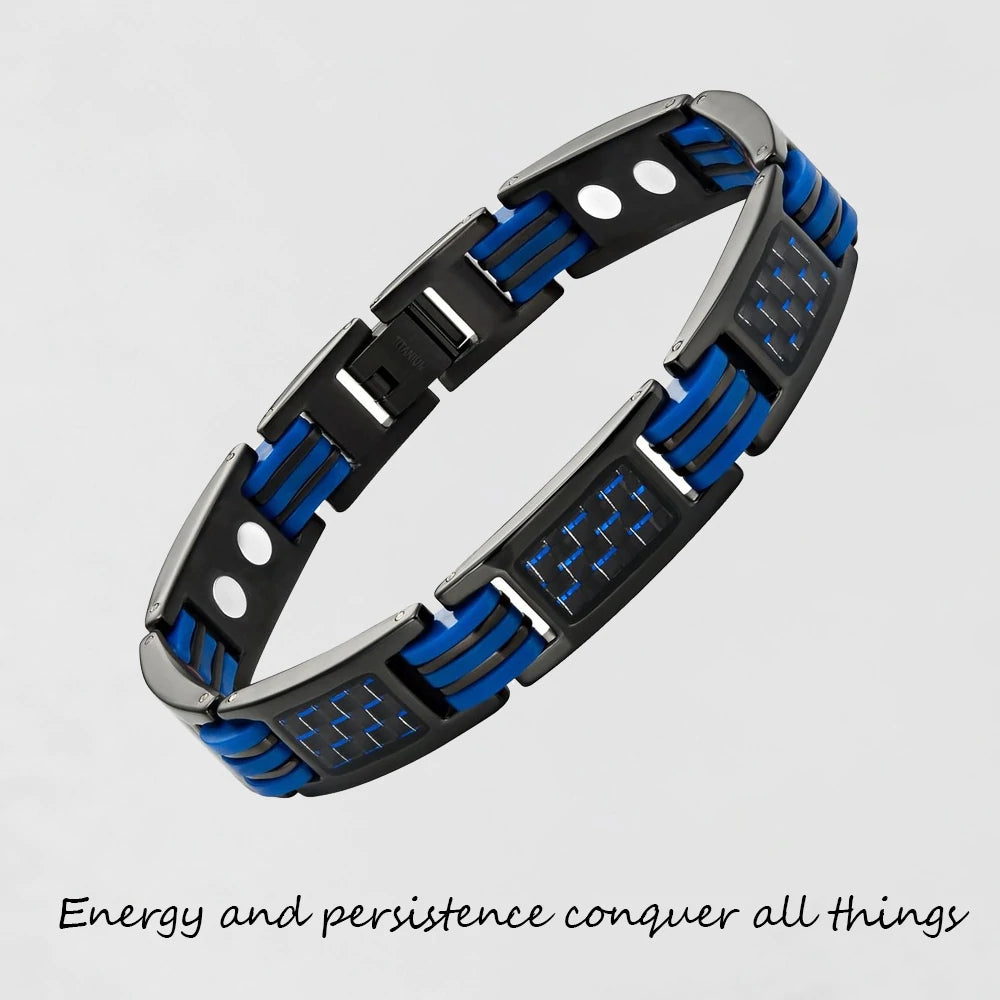 Inlaid color energy bracelets