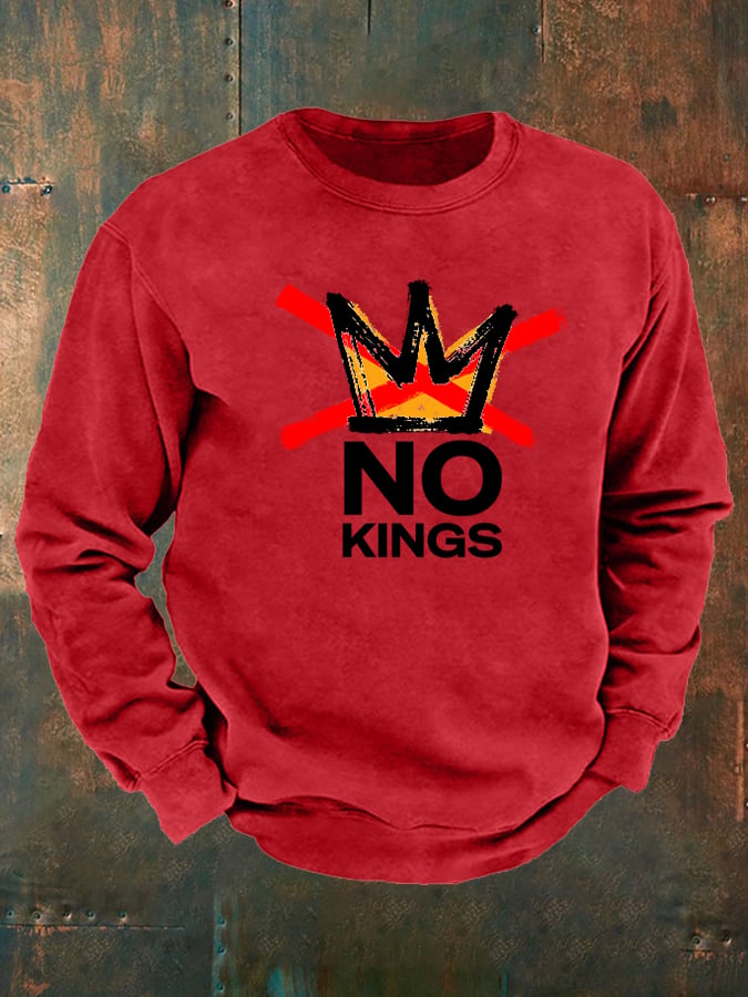 🔥Buy 3 Get 15% Off Men's  America has No Kings Printed Casual  Sweatshirt