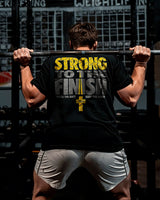 Strong To The Finish Finish The Race Keep The Faith 2 Timothy Printed Men's T-shirt