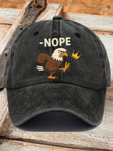 🔥Buy 3 Get 15% Off🔥Unisex Retro No Kings In America  Eagle Crown Nope Print Baseball Cap