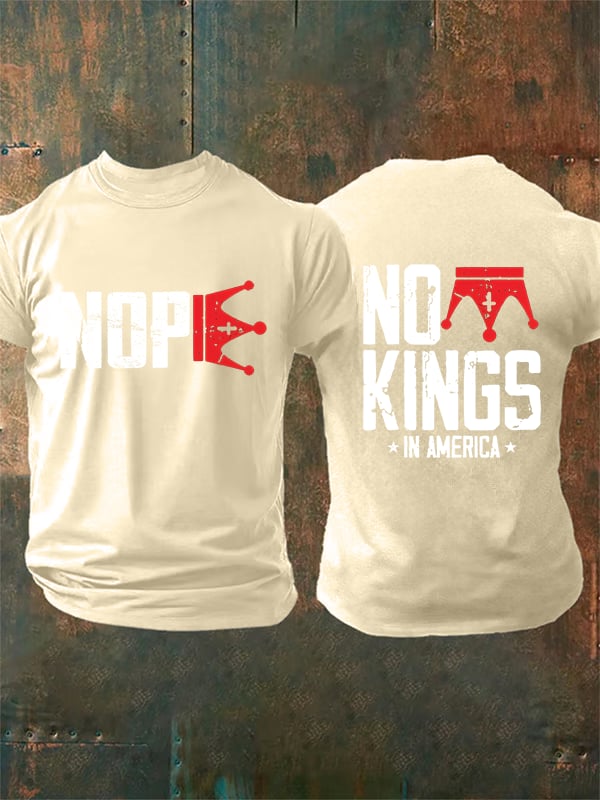 🔥Buy 3 Get 15% Off Men's  No Kings In America T-Shirt