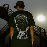 Crown Of Thorns Portrait  Printed Men's T-shirt