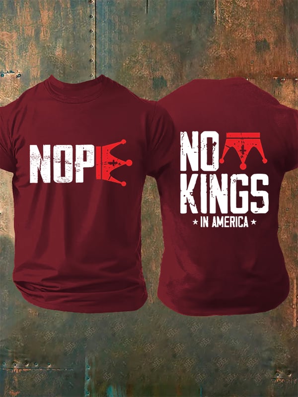 🔥Buy 3 Get 15% Off Men's  No Kings In America T-Shirt