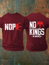 🔥Buy 3 Get 15% Off Men's  No Kings In America T-Shirt