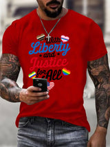 Men's With liberty and justice for all  T-Shirt
