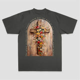 The Grass Withereth.the Flowers Fadeth.but The Word Of Our God Shall Stand Forever Printed Women's T-shirt