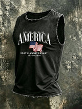 Men'S Casual Printed Vest