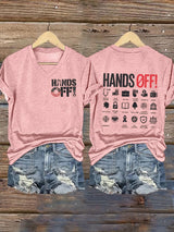 🔥Buy 3 Get 15% Off🔥Women's Casual Hands Off Printed T-Shirt