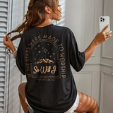 If The Stars Were Made To Worship So Will I Psalms 148:3-6 Printed Women's T-shirt