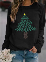 🔥Buy 3 Get 15% Off🔥Women's  Funny Christmas Tree With fdt   Sweatshirt