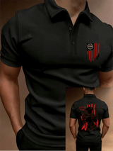 Men's 250th Anniversary Distressed American Flag 2-sided Polo Shirt