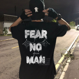 Fear No Man But God God's Country Matthew 10:28 Printed Men's T-shirt
