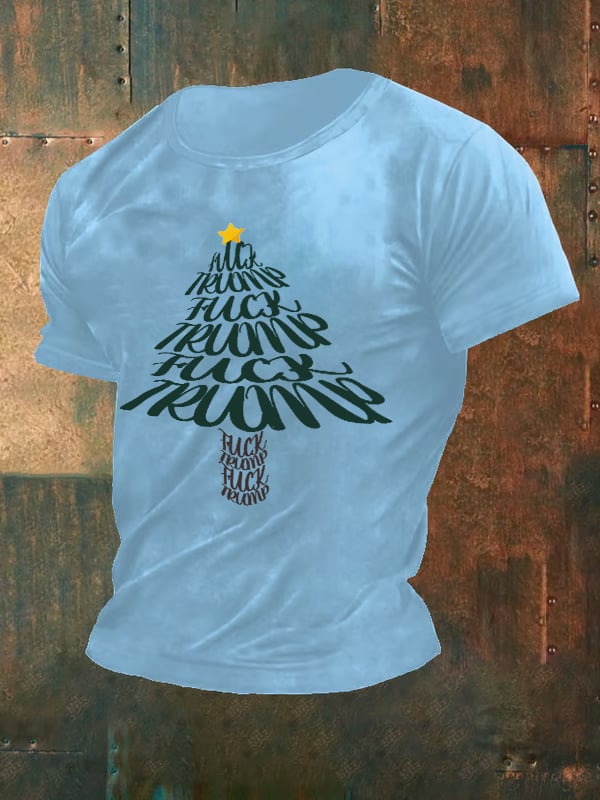 🔥Buy 3 Get 15% Off🔥Men's  Funny Christmas Tree With fdt T-Shirt