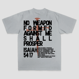 No Weapon Formed Against Me Shall Prosper Printed Men's T-shirt