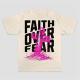 Faith Over Fear Printed Women's T-shirt