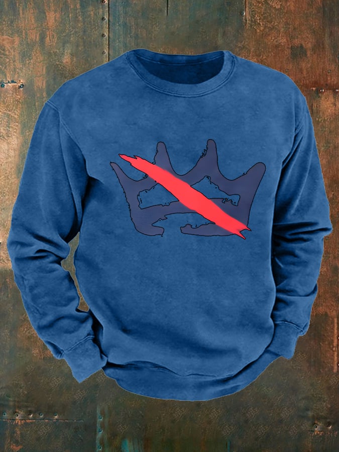 Men's  America has no kings Printed Casual Sweatshirt