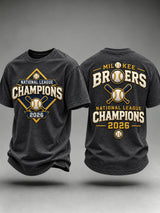 Men's Baseball Print T-shirt