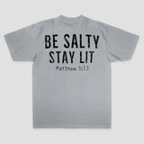 Be Salty Stay Lit Printed Men's T-shirt