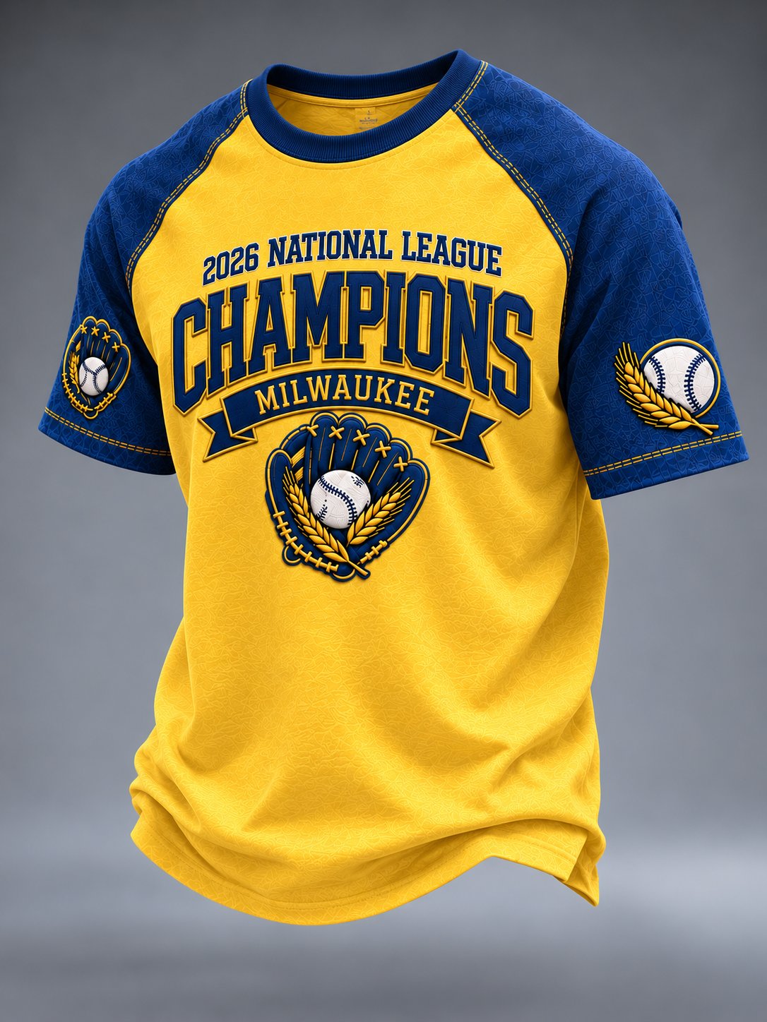 Men's Baseball Print T-shirt