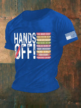 🔥Buy 3 Get 15% Off🔥Men'S Retro Hands Off Protest Print T-Shirt