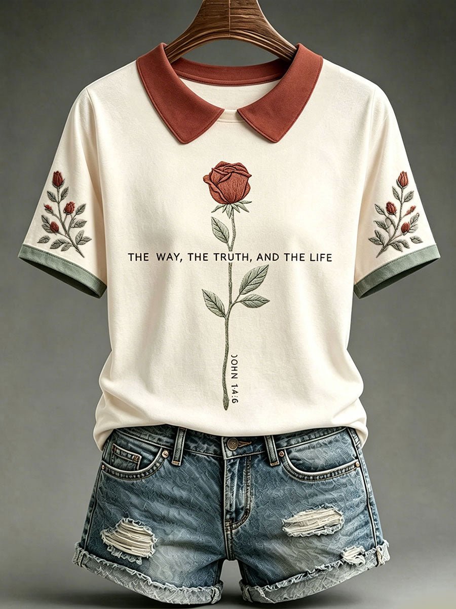 Women's 'The Way, The Truth, And The Life' Print T-Shirt