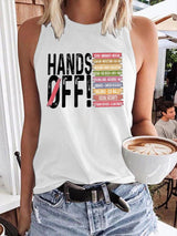 🔥Buy 3 Get 15% Off🔥Women's Retro Hands Off Protest Print Tank Top