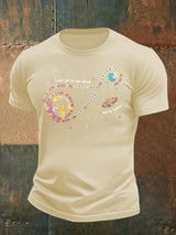 Men's  Fun Planet Print T-Shirt