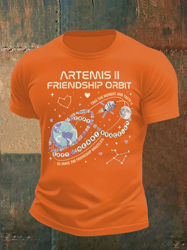 Men's  Fun Planet Print T-Shirt