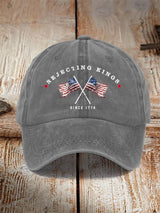 🔥Buy 3 Get 15% Off🔥Unisex 'Rejecting Kings Since 1776 ' Printed Hat