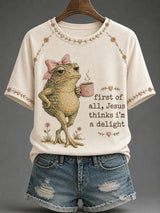 Women'S Casual "Faith" Print T-Shirt