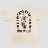By His Wounds We Are Healed Printed Men's T-shirt