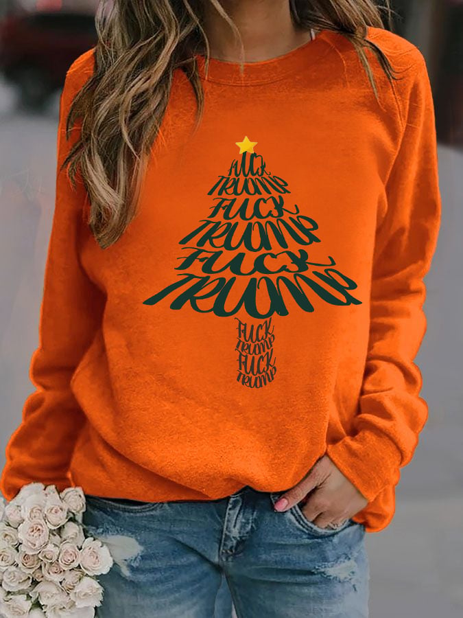 🔥Buy 3 Get 15% Off🔥Women's  Funny Christmas Tree With fdt   Sweatshirt