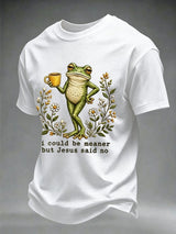 I Could Have Been More Impulsive, But Jesus Restrained Me. (Men'S Faith Print T-Shirt)