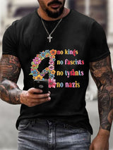 🔥Buy 3 Get 15% Off🔥Men's stylish casual FDT Reject King Tiger printed  T-shirt