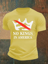 🔥Buy 3 Get 15% Off🔥Men's no kings in America print  T-Shirt