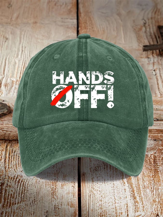 🔥Buy 3 Get 15% Off🔥Unisex Hands Off Protest  Print Hat