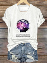 Women's “Woman On The Moon” Print T-Shirt