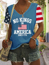 🔥Buy 3 Get 15% Off🔥Women's No King in America Print  Casual T-Shirt