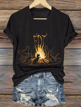 🔥Buy 3 Get 15% Off🔥Women's FDT Cat Print Casual T-Shirt
