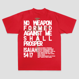No Weapon Formed Against Me Shall Prosper Printed Men's T-shirt