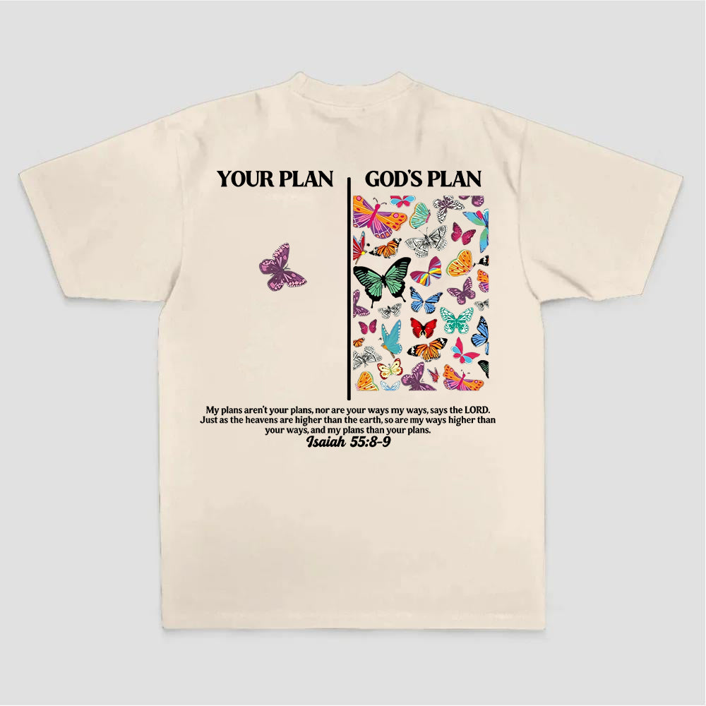 Your Plan God's Plan Printed Women's T-shirt