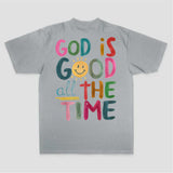 God Is Good All The Time Printed Women's T-shirt