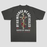 By His Wounds We Are Healed Printed Men's T-shirt