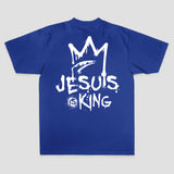 Jesus Is King Crown Graffiti Print Printed Women's T-shirt