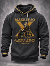 Men's Casual Commemorative-Edition Print Hoodie
