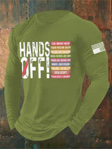 🔥Buy 3 Get 15% Off🔥Men'S Retro Hands Off Protest Print T-Shirt
