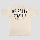 Be Salty Stay Lit Printed Men's T-shirt