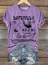 Women's  Lunar Landing Character Print T-Shirt
